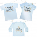 Obiteljski set (majica s dugim rukavom) Happy birthday