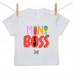 Majica s kratkim rukavom Mini boss s imenom djeteta