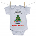 Bodije s kratkim rukavom Večeras ne spavam, čekam Djeda Mraza