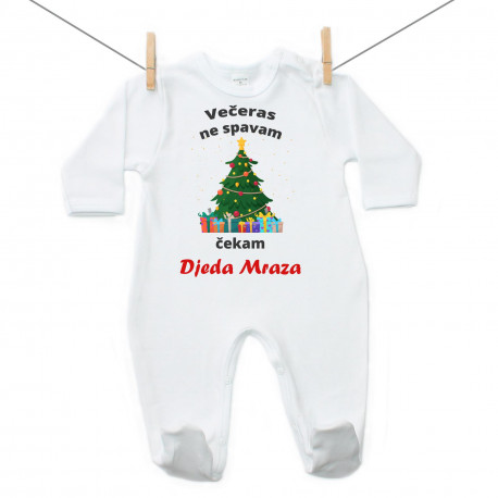 Pidžama Večeras ne spavam, čekam Djeda Mraza