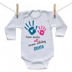 Bodije s dugim rukavom Imam starijeg brata - djevojčica