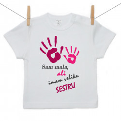 Majica s kratkim rukavom Imam stariju sestru – djevojčicu