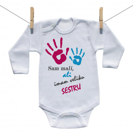 Bodije s dugim rukavom Imam stariju sestru – dječaka
