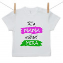 Majica s kratkim rukavom K'o mama: nikad mira