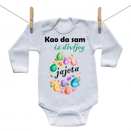 Bodije s dugim rukavom Kao da sam iz divljeg jajeta