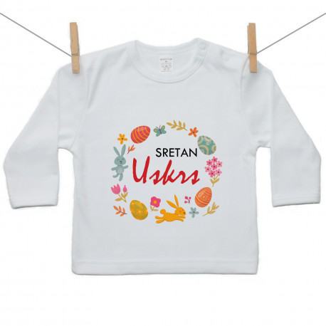 Majica s dugim rukavom Sretan Uskrs Majica s dugim rukavom Sretan Uskrs