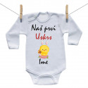 Bodije s dugim rukavom Naš prvi Uskrs s imenom - Djevojčica