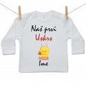 Majica s dugim rukavom Naš prvi Uskrs s imenom - Djevojčica