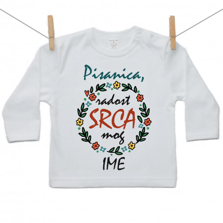 Majica s dugim rukavom Pisanica, radost srca mog Majica s dugim rukavom Pisanica, radost srca mog