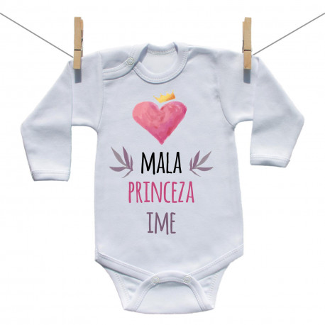 Bodije s dugim rukavom Mala princeza s imenom