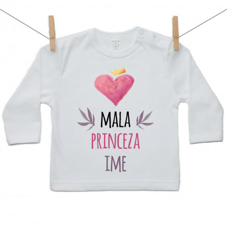 Majica s dugim rukavom Mala princeza s imenom