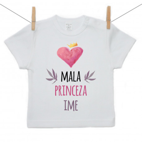 Majica s kratkim rukavom Mala princeza s imenom