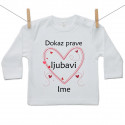Majica s dugim rukavom Dokaz prave ljubavi s imenom
