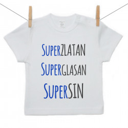 Majica s kratkim rukavom Super zlatan, super glasan, super sin