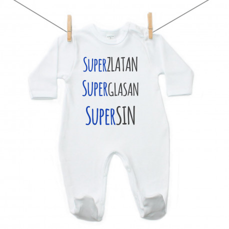 Pidžama Super zlatan, super glasan, super sin