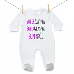 Pidžama Super zlatna, super glasna, super kći