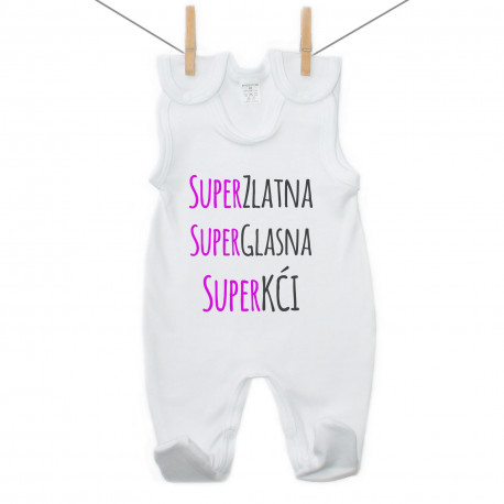 Kombinezon Super zlatna, super glasna, super kći Kombinezon Super zlatna, super glasna, super kći