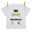 Majica s kratkim rukavom Baterija napunjena s imenom