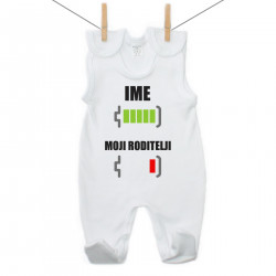 Kombinezon Baterija napunjena s imenom