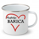 Emajlirana šalica Najbolja bakica