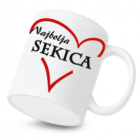 Keramička šalica Najbolja sekica Keramička šalica Najbolja sekica