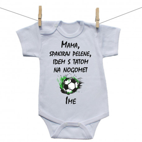 Bodije s kratkim rukavom idem s tatom na nogomet