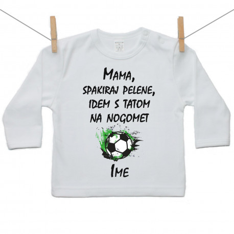 Majica s dugim rukavom idem s tatom na nogomet