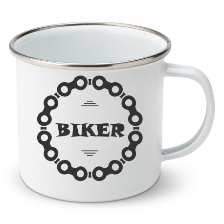 Emajlirana šalica Biker