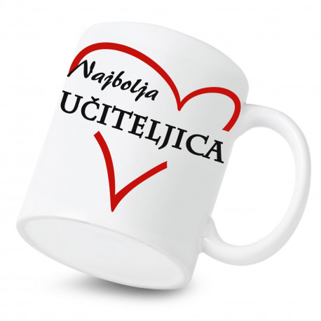 Keramička šalica Najbolja učiteljica Keramička šalica Najbolja učiteljica