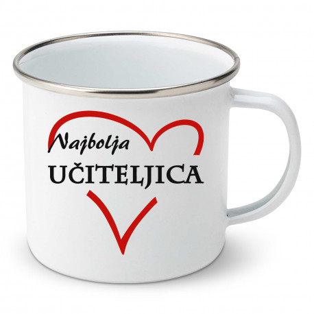 Emajlirana šalica Najbolja učiteljica