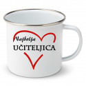 Emajlirana šalica Najbolja učiteljica