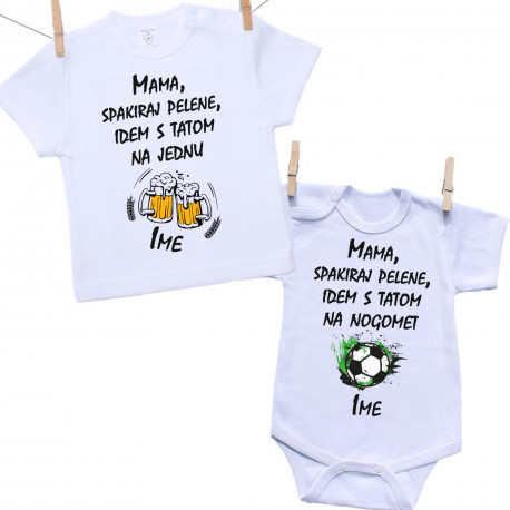 Set Idem s tatom na jednu / na nogomet