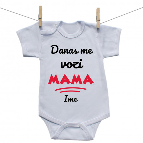 Bodije s kratkim rukavom Danas me vozi mama