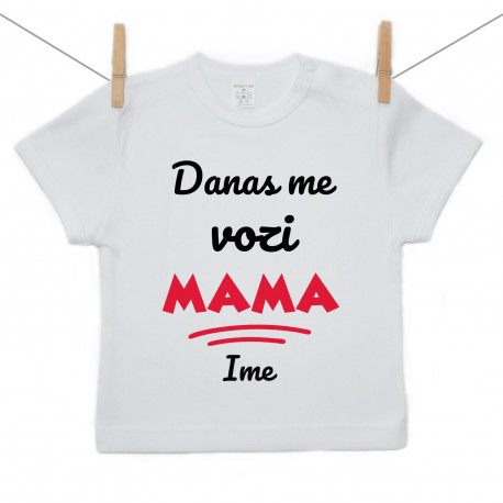 Majica s kratkim rukavom Danas me vozi mama
