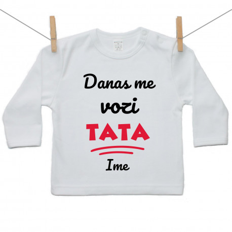 Majica s dugim rukavom Danas me vozi tata