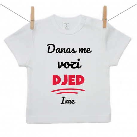 Majica s kratkim rukavom Danas me vozi djed