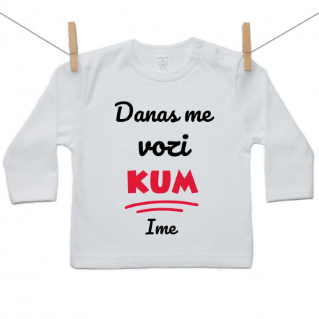 Majica s dugim rukavom Danas me vozi kum