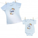 Obiteljski set (bodije s kratkim rukavom) Savršena mama & Savršena kći