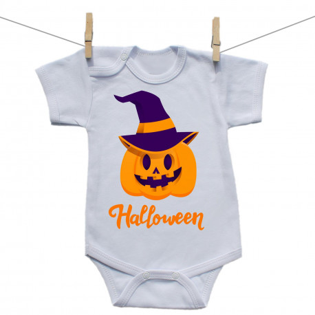 Bodije s kratkim rukavom Halloweenska bundeva