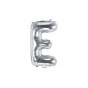 Folijski Balon Slovo E, 35cm, srebrni