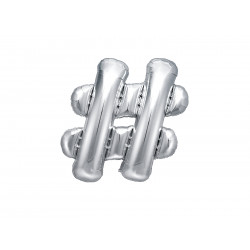 Folijski balon ljestve, 35cm, srebrni