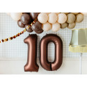 Folijski balon Broj 1, 86cm, mocha