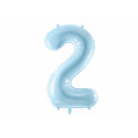 Folija balon Broj 2, 86cm, svijetloplavi