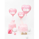 Folijski balon Srce - It's a girl, 45cm, svijetlo rozi