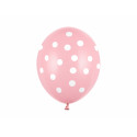 Baloni 30cm, Točkice, Pastelno Baby Pink
