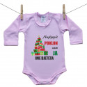 Roze bodije s dugim rukavom Najljepši poklon sam ja