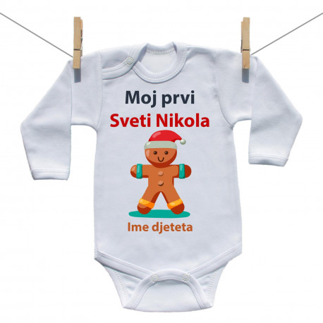 Bodije s dugim rukavom Moj prvi Sveti Nikola Bodije s dugim rukavom Moj prvi Sveti Nikola