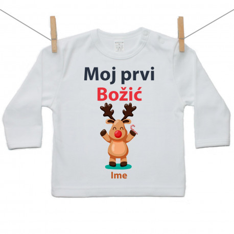 Majica s dugim rukavom Moj prvi Božić
