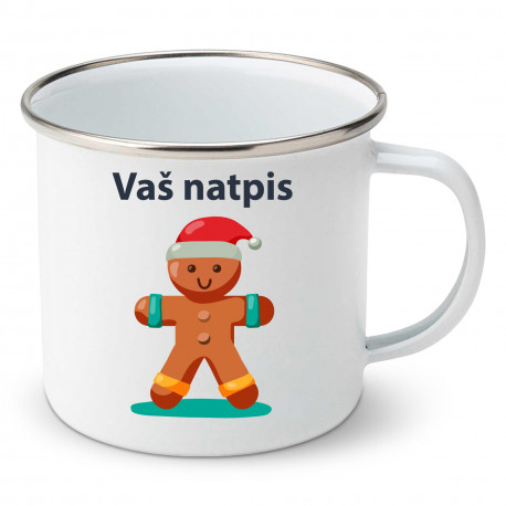 Emajlirana šalica Sveti Nikola s natpisom po želji