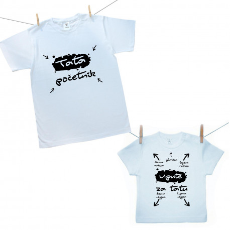 Obiteljski set (majica s kratkim rukavom) Upute za tatu početnika